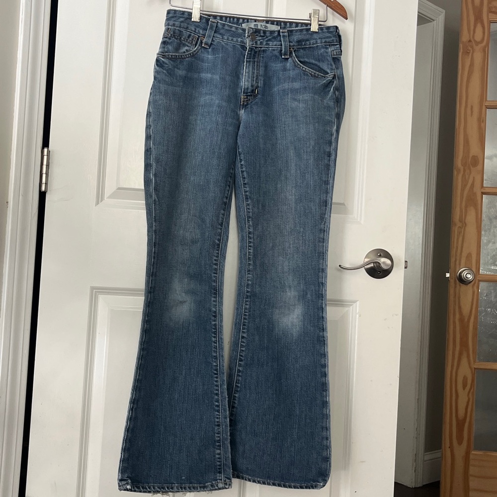 VINTAGE GAP Original Flare jeans medium wash whiskering size 6